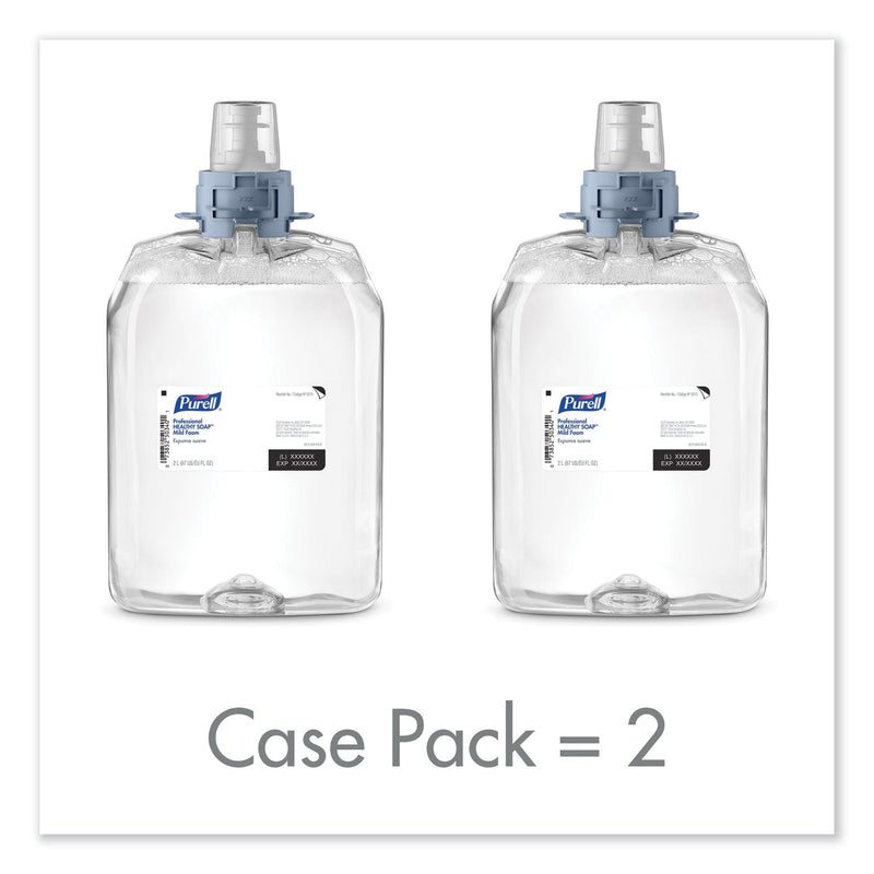 PURELL Professional HEALTHY SOAP Mild Foam, Fragrance-Free, 2,000 mL, 2/Carton PURELL Professional HEALTHY SOAP Mild Foam, Fragrance-Free, 2,000 mL, 2/Carton