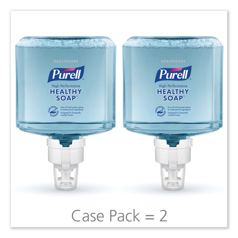 PURELL CLEAN RELEASE Technology (CRT) HEALTHY SOAP High Performance Foam, For ES8 Dispensers, Fragrance-Free, 1,200 mL, 2/Carton PURELL CLEAN RELEASE Technology (CRT) HEALTHY SOAP High Performance Foam, For ES8 Dispensers, Fragrance-Free, 1,200 mL, 2/Carton