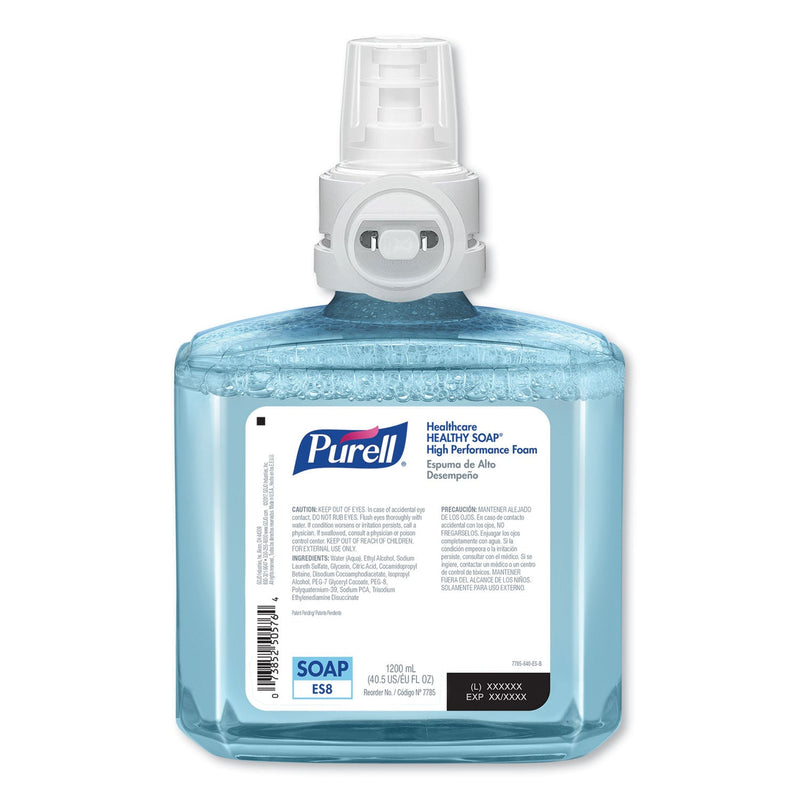 PURELL CLEAN RELEASE Technology (CRT) HEALTHY SOAP High Performance Foam, For ES8 Dispensers, Fragrance-Free, 1,200 mL, 2/Carton PURELL CLEAN RELEASE Technology (CRT) HEALTHY SOAP High Performance Foam, For ES8 Dispensers, Fragrance-Free, 1,200 mL, 2/Carton