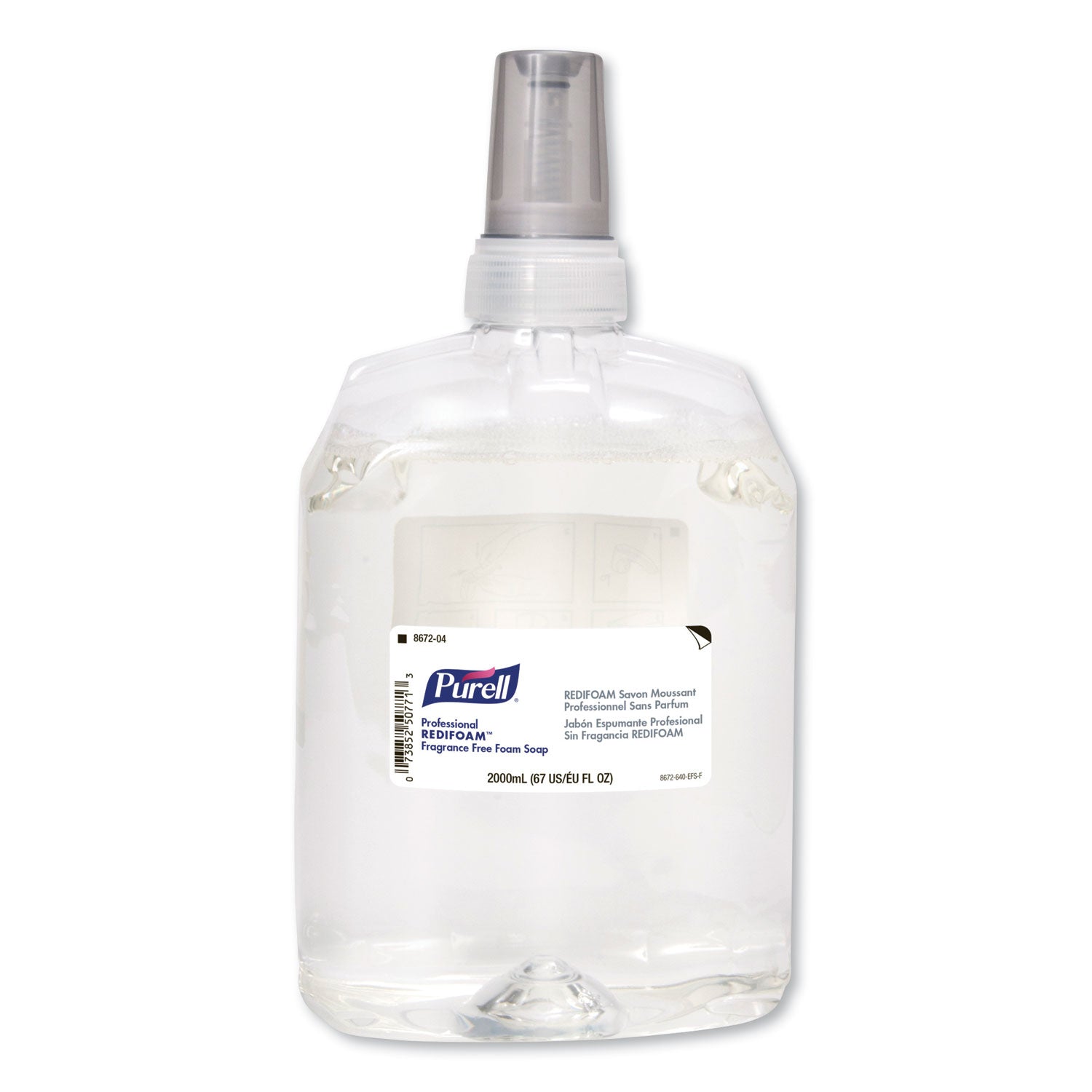 PURELL Professional REDIFOAM Fragrance-Free Foam Soap, 2,000 mL, 4/Carton PURELL Professional REDIFOAM Fragrance-Free Foam Soap, 2,000 mL, 4/Carton