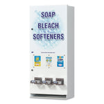 Vend-Rite Coin-Operated Soap Vender, 3-Column, 16.25 x 9.5 x 37.75, White/Blue Vend-Rite Coin-Operated Soap Vender, 3-Column, 16.25 x 9.5 x 37.75, White/Blue