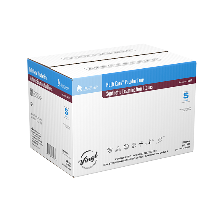 Dynarex Multi Care Vinyl Exam Gloves, Powder-Free - 100ea/bx, 10bxs/cs (1000 Count) Dynarex Multi Care Vinyl Exam Gloves, Powder-Free - 100ea/bx, 10bxs/cs (1000 Count)