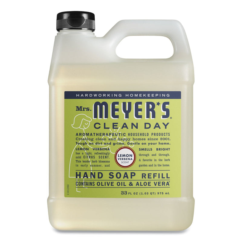 Mrs. Meyer's Clean Day Liquid Hand Soap, Lemon, 33 oz, 6/Carton Mrs. Meyer's Clean Day Liquid Hand Soap, Lemon, 33 oz, 6/Carton