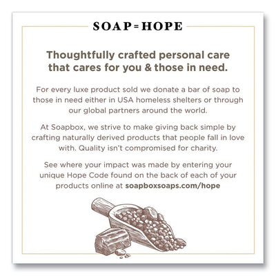 Soapbox Hand Soap, Sea Minerals and Blue Iris, 12 oz Pump Bottle, 12/Carton Soapbox Hand Soap, Sea Minerals and Blue Iris, 12 oz Pump Bottle, 12/Carton