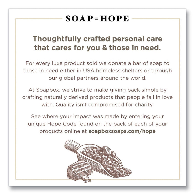 Soapbox Hand Soap, Sea Minerals and Blue Iris, 12 oz Pump Bottle, 12/Carton Soapbox Hand Soap, Sea Minerals and Blue Iris, 12 oz Pump Bottle, 12/Carton