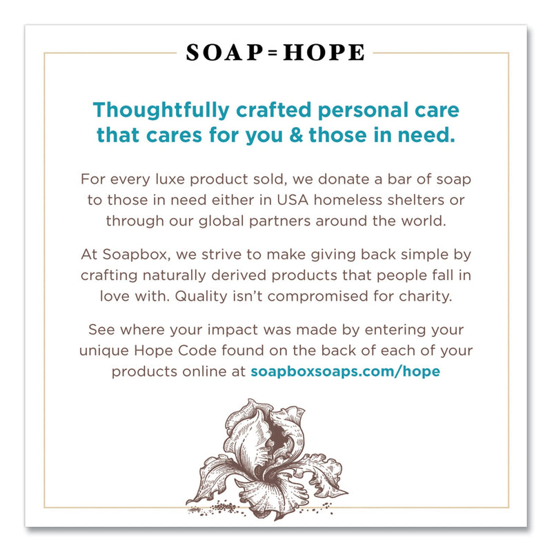 Soapbox Hand Soap, Coconut Milk and Sandalwood, 12 oz Pump Bottle, 3/Box Soapbox Hand Soap, Coconut Milk and Sandalwood, 12 oz Pump Bottle, 3/Box