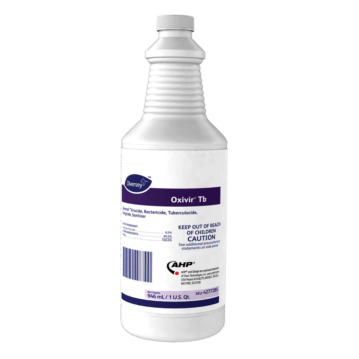 Diversey Oxivir TB One-Step Disinfectant Cleaner, Liquid, 32 oz Diversey Oxivir TB One-Step Disinfectant Cleaner, Liquid, 32 oz