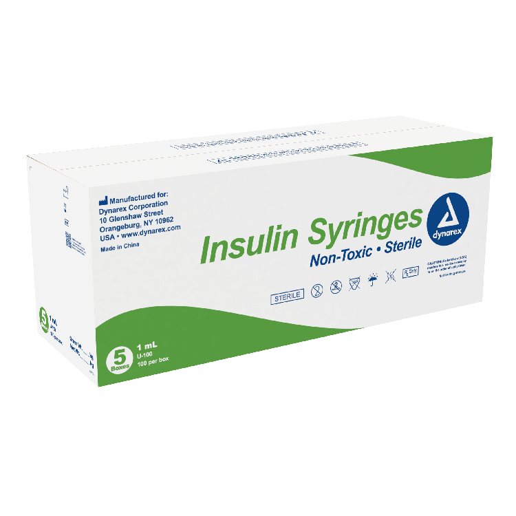 Dynarex Insulin Syringe - Non-Toxic, Multi-Pack (500 Count) Dynarex Insulin Syringe - Non-Toxic, Multi-Pack (500 Count)