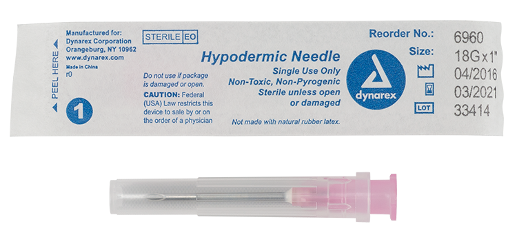 Dynarex Hypodermic Needle - Non-Toxic (1000 Count) Dynarex Hypodermic Needle - Non-Toxic (1000 Count)
