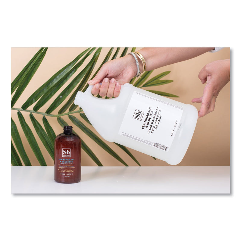 Soapbox Hand Soap, Sea Minerals and Blue Iris, 1 gal Bottle Soapbox Hand Soap, Sea Minerals and Blue Iris, 1 gal Bottle