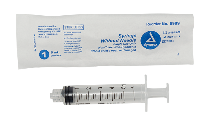 Dynarex Syringe without Needle - Non Toxic - Luer Lock Dynarex Syringe without Needle - Non Toxic - Luer Lock