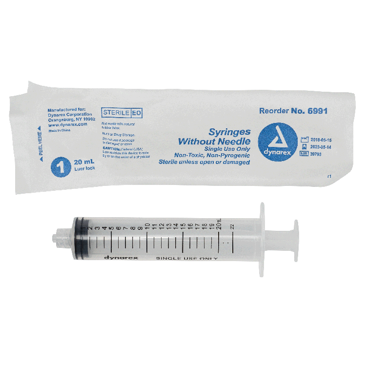 Dynarex Syringe without Needle - Non Toxic - Luer Lock Dynarex Syringe without Needle - Non Toxic - Luer Lock