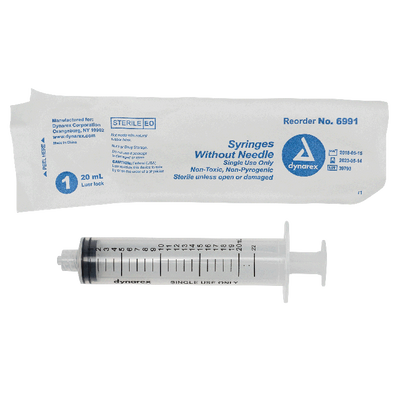 Dynarex Syringe without Needle - Non Toxic - Luer Lock Dynarex Syringe without Needle - Non Toxic - Luer Lock