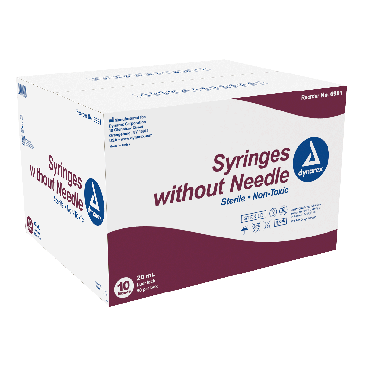 Dynarex Syringe without Needle - Non Toxic - Luer Lock Dynarex Syringe without Needle - Non Toxic - Luer Lock