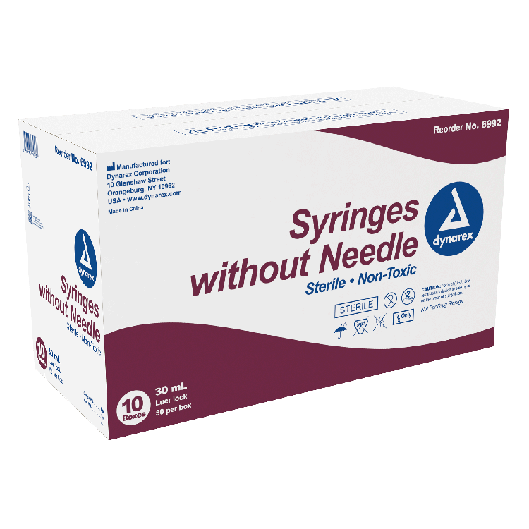 Dynarex Syringe without Needle - Non Toxic - Luer Lock Dynarex Syringe without Needle - Non Toxic - Luer Lock