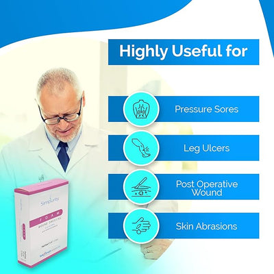 Safe N Simple Simpurity Foam Wound Dressing Silicone with Adhesive Border (192 Count) Safe N Simple Simpurity Foam Wound Dressing Silicone with Adhesive Border (192 Count)