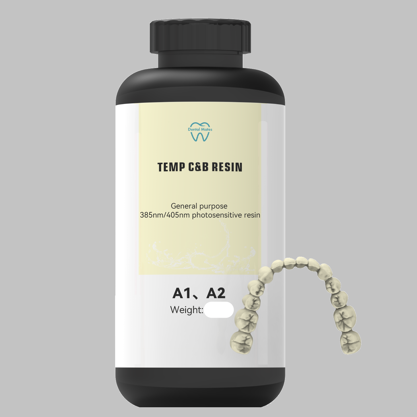 Reliable Temporary Crown & Bridge Resin for DLP and LCD Printers 500ml or 500grams Reliable Temporary Crown & Bridge Resin for DLP and LCD Printers 500ml or 500grams