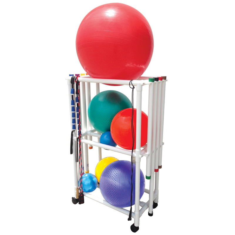 MJM International 7012 Ball rack and weight bar mobile combo cart MJM International 7012 Ball rack and weight bar mobile combo cart