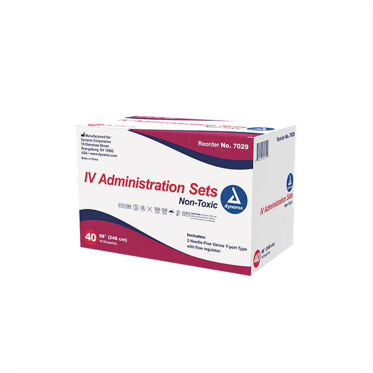 Dynarex IV administration set - 10 drops 98" (40 Count) Dynarex IV administration set - 10 drops 98" (40 Count)