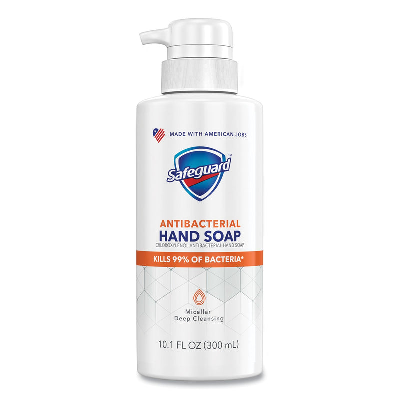 Safeguard Antibacterial Liquid Hand Soap, Fresh Clean Scent, 10.1 oz Pump Bottle, 4/Carton Safeguard Antibacterial Liquid Hand Soap, Fresh Clean Scent, 10.1 oz Pump Bottle, 4/Carton