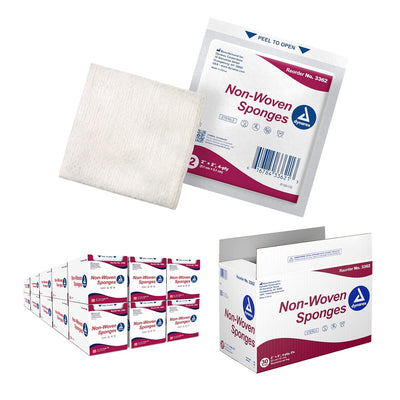 Dynarex Non-Woven Sponge - Sterile 2's, 2" x 2" 4 Ply - 50ea/bx, 30bxs/cs (1500 Count) Dynarex Non-Woven Sponge - Sterile 2's, 2" x 2" 4 Ply - 50ea/bx, 30bxs/cs (1500 Count)