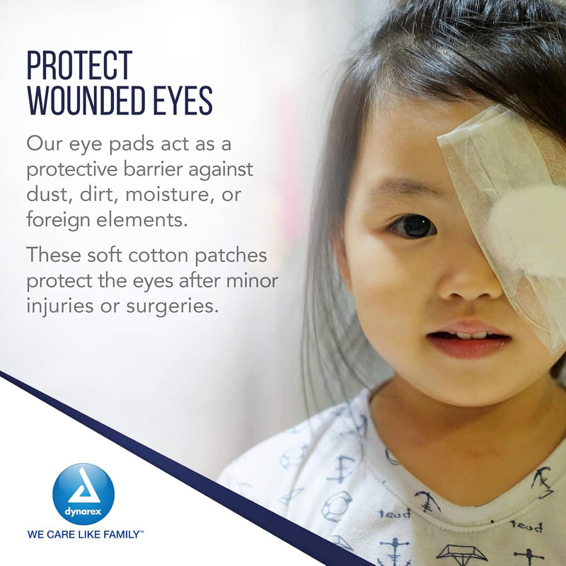 Dynarex Oval Eye Pads - Sterile, 2 5/8" x 1 5/8" 50ea/bx, 12bxs/cs (600 Count) Dynarex Oval Eye Pads - Sterile, 2 5/8" x 1 5/8" 50ea/bx, 12bxs/cs (600 Count)