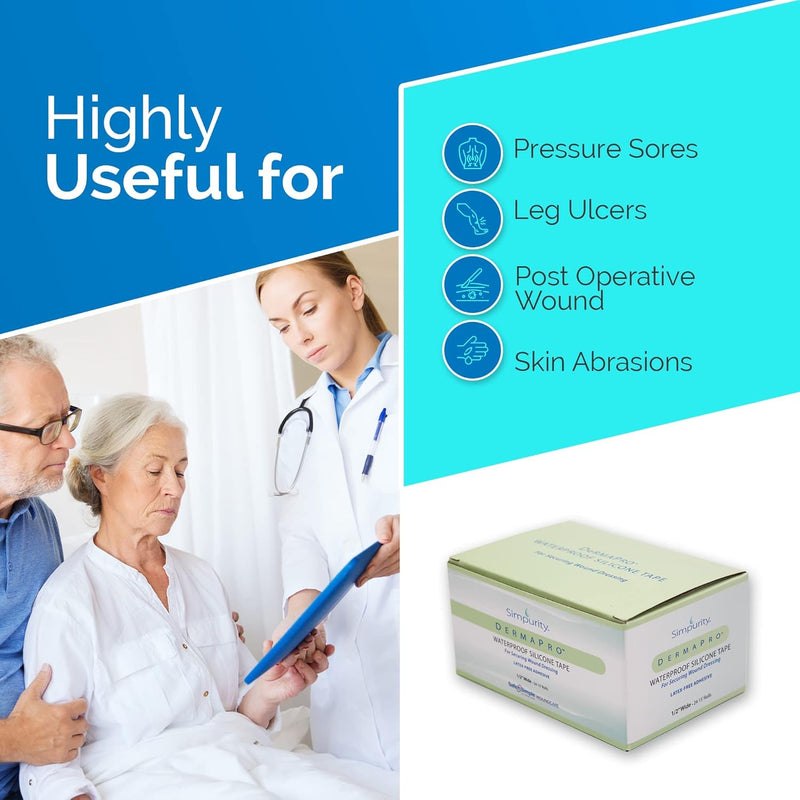 Safe N Simple Simpurity DermaPro Silicone Waterproof Tape Safe N Simple Simpurity DermaPro Silicone Waterproof Tape