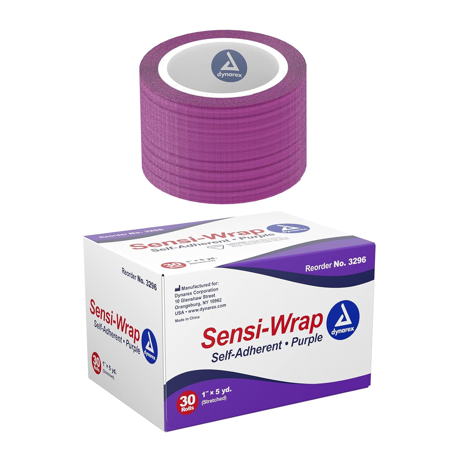 Dynarex Sensi Wrap, Self-Adherent, Purple Dynarex Sensi Wrap, Self-Adherent, Purple