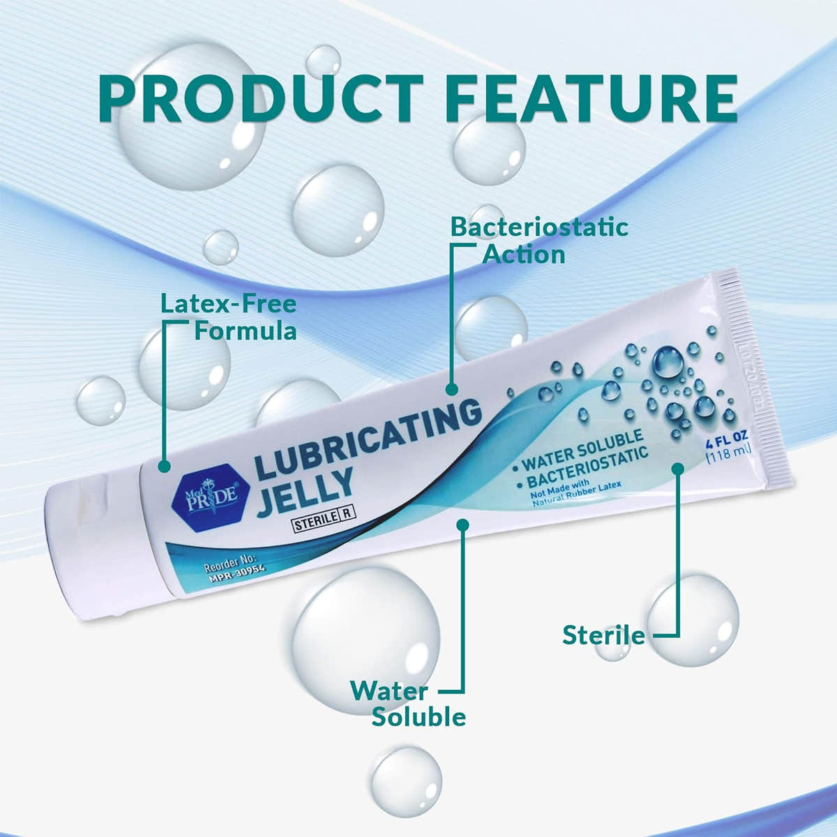 MedPride Lubricating Jelly 4fl Oz Tube - 12 Box / Case of 6 (72 count) MedPride Lubricating Jelly 4fl Oz Tube - 12 Box / Case of 6 (72 count)