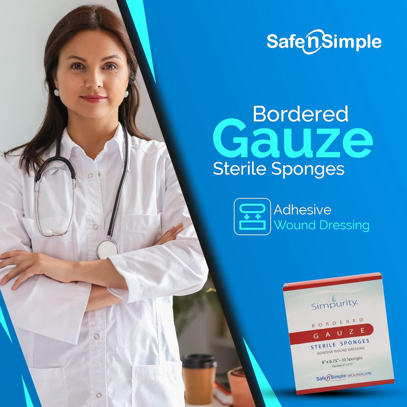 Safe N Simple Simpurity Bordered Woven Gauze (480 Count) Safe N Simple Simpurity Bordered Woven Gauze (480 Count)