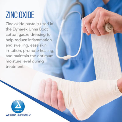 Dynarex Unna Boot Bandages Without Calamine - 12ea/cs (12 Count) Dynarex Unna Boot Bandages Without Calamine - 12ea/cs (12 Count)