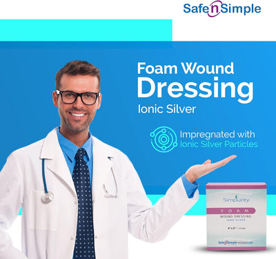 Safe N Simple Simpurity Foam Wound Dressing Ionic Silver (192 Count) Safe N Simple Simpurity Foam Wound Dressing Ionic Silver (192 Count)