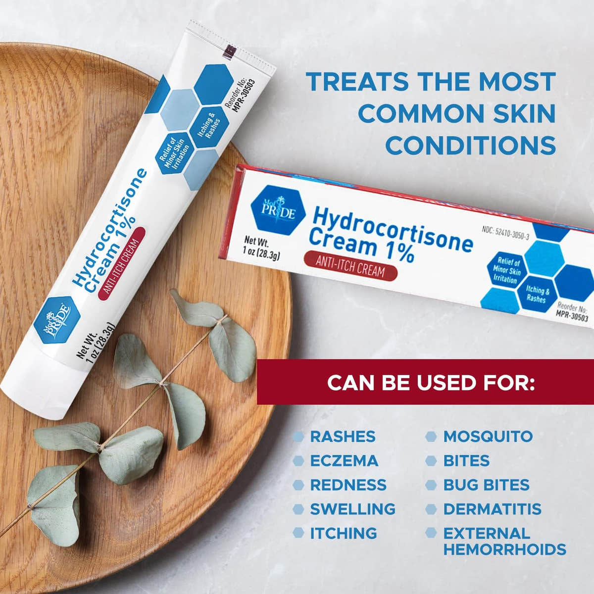 MedPride Hydrocortisone Cream 1% Dermatitis Cream Anti Itch Cream for Itchy Skin Relief, 1oz. Tubes - Indv. Boxed - 72/cs. MedPride Hydrocortisone Cream 1% Dermatitis Cream Anti Itch Cream for Itchy Skin Relief, 1oz. Tubes - Indv. Boxed - 72/cs.