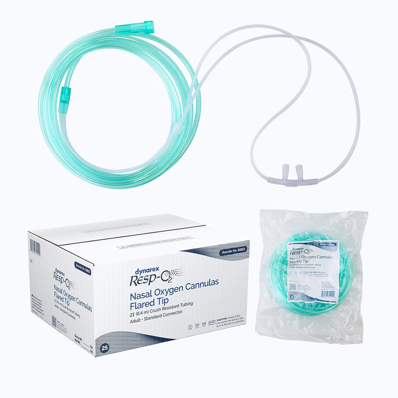 Dynarex Resp-O2 Nasal Oxygen Cannula, Flared Tip (50 Count) Dynarex Resp-O2 Nasal Oxygen Cannula, Flared Tip (50 Count)