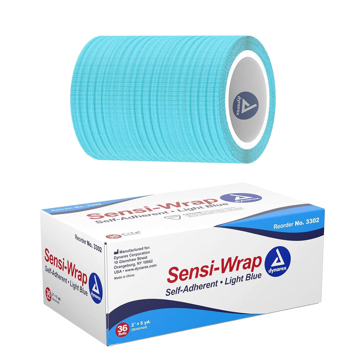 Dynarex Sensi Wrap, Self-Adherent, Light Blue Dynarex Sensi Wrap, Self-Adherent, Light Blue