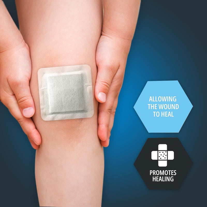 Medpride 4" x 4" Waterproof Adhesive Border Foam Wound Dressing, 10/Pack, Case of 20 (200 Count) Medpride 4" x 4" Waterproof Adhesive Border Foam Wound Dressing, 10/Pack, Case of 20 (200 Count)