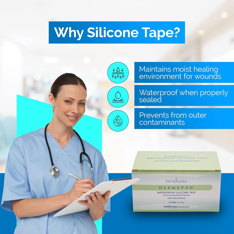 Safe N Simple Simpurity DermaPro Silicone Waterproof Tape Safe N Simple Simpurity DermaPro Silicone Waterproof Tape