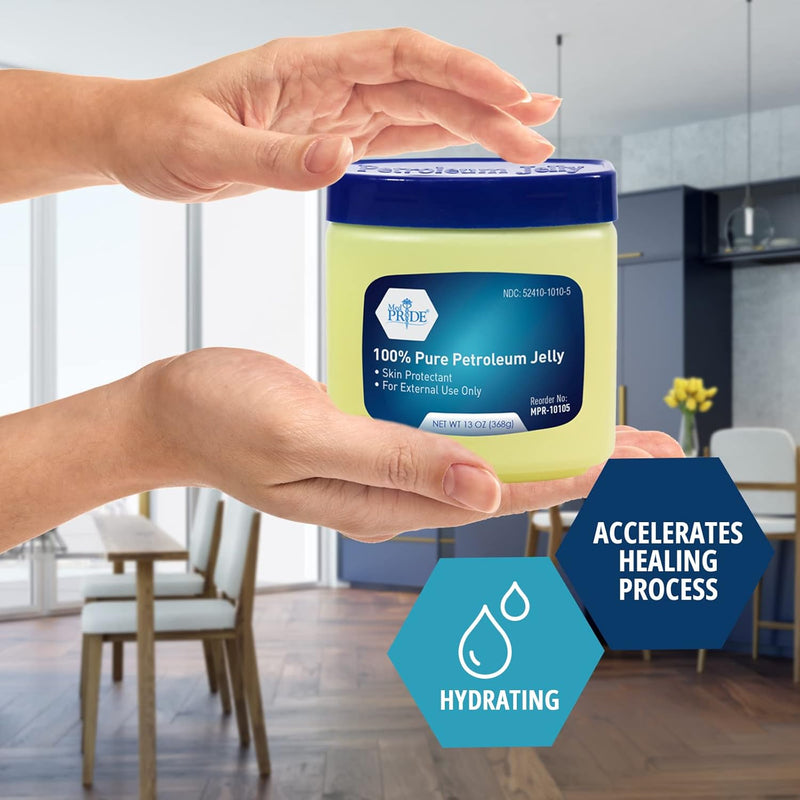 MedPride Petroleum Jelly 100%- Original Skin Protectant 13 oz (24 Count) MedPride Petroleum Jelly 100%- Original Skin Protectant 13 oz (24 Count)