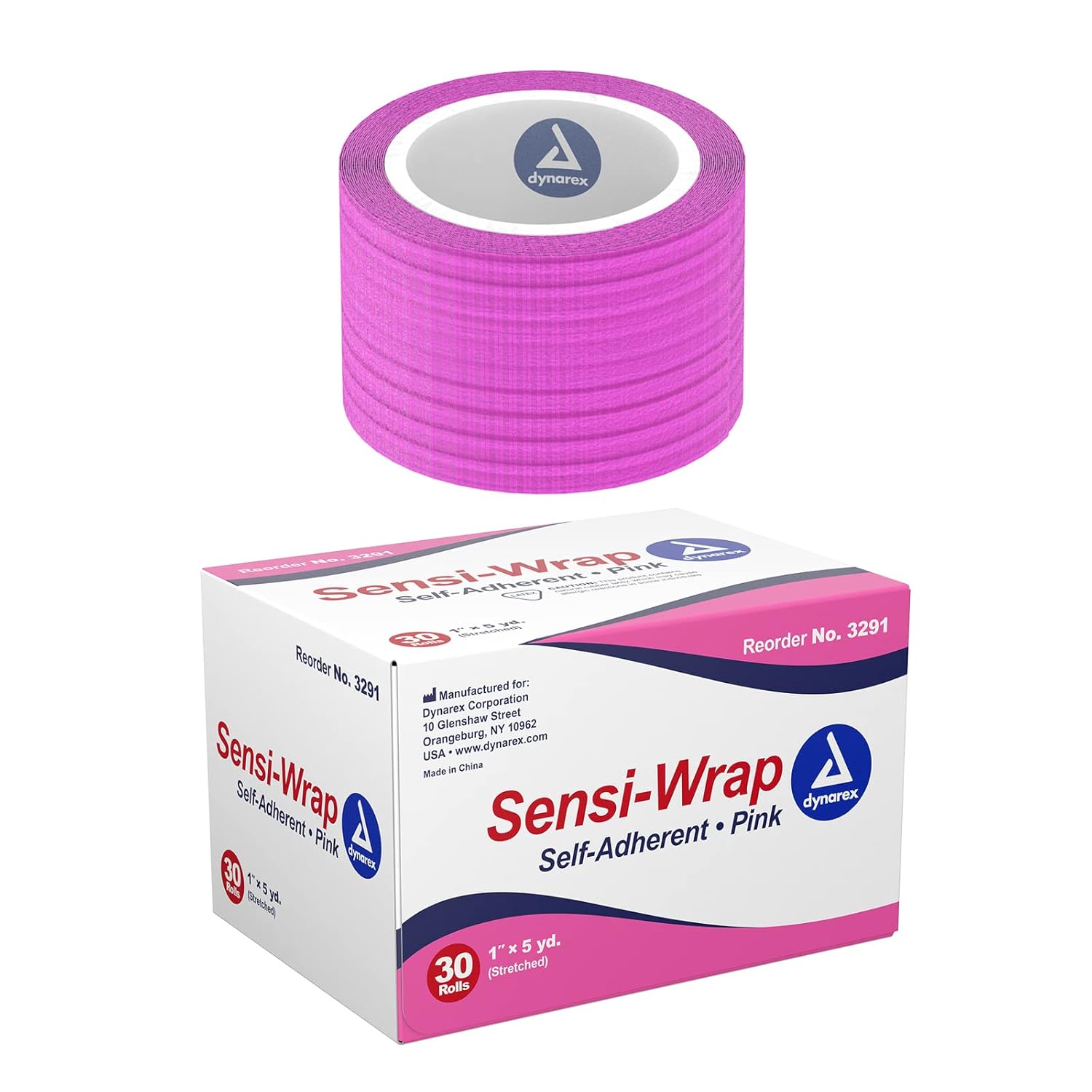 Dynarex Sensi Wrap, Self-Adherent, Pink Dynarex Sensi Wrap, Self-Adherent, Pink