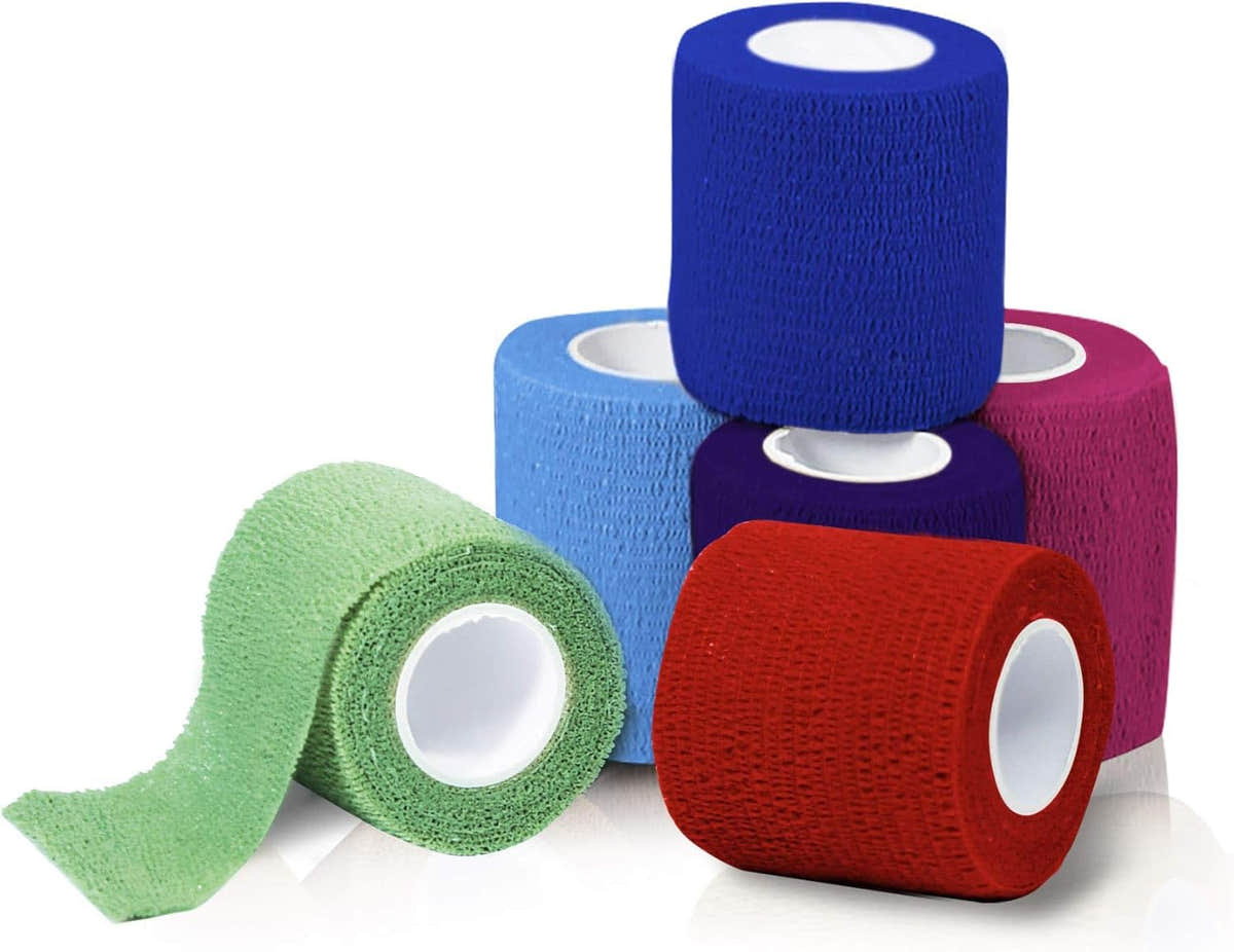 Medpride Self-Adherent Wrap, 2"x5" yds. - Rainbow - Latex Free - 16 rolls/Box, Case of 20 (320 Count) Medpride Self-Adherent Wrap, 2"x5" yds. - Rainbow - Latex Free - 16 rolls/Box, Case of 20 (320 Count)