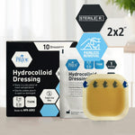 Medpride Hydrocolloid Wound Dressing Pads 2"x2" Thin, Sterile Adhesive Patches, 10/Pack, Case of 20 (200 Count) Medpride Hydrocolloid Wound Dressing Pads 2"x2" Thin, Sterile Adhesive Patches, 10/Pack, Case of 20 (200 Count)