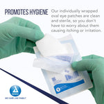 Dynarex Oval Eye Pads - Sterile, 2 5/8" x 1 5/8" 50ea/bx, 12bxs/cs (600 Count) Dynarex Oval Eye Pads - Sterile, 2 5/8" x 1 5/8" 50ea/bx, 12bxs/cs (600 Count)