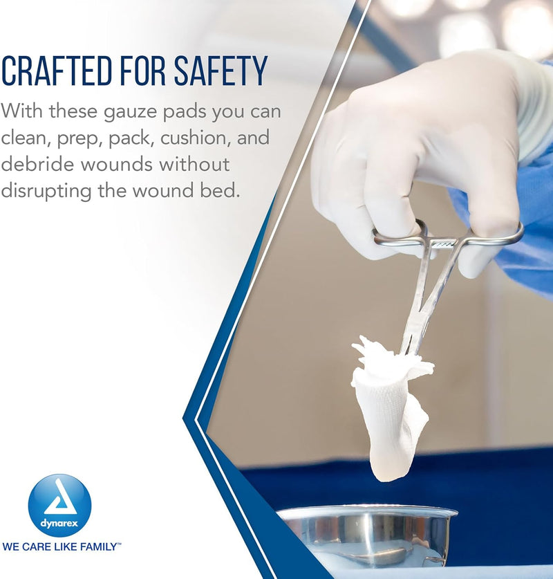 Dynarex Sterile Gauze Pads 1's - 12 Ply, 100ea/bx Dynarex Sterile Gauze Pads 1's - 12 Ply, 100ea/bx