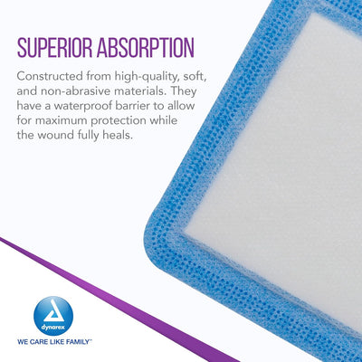 Dynarex DynaSorb - Super Absorbent Dressing, Non-Adhering, 10ea/bx, 12bxs/cs (120 Count) Dynarex DynaSorb - Super Absorbent Dressing, Non-Adhering, 10ea/bx, 12bxs/cs (120 Count)