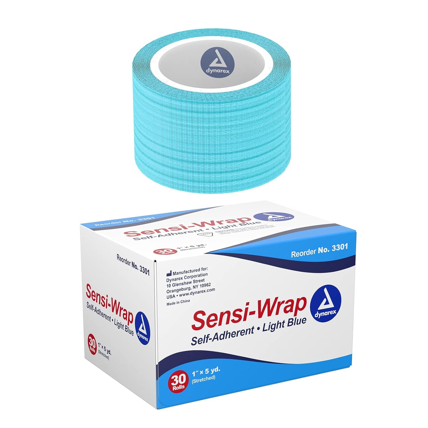 Dynarex Sensi Wrap, Self-Adherent, Light Blue Dynarex Sensi Wrap, Self-Adherent, Light Blue
