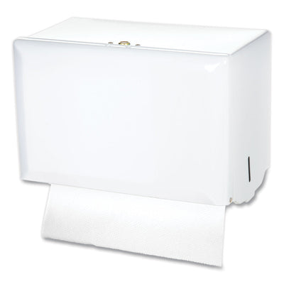 San Jamar Singlefold Paper Towel Dispenser, 10.75 x 6 x 7.5, White San Jamar Singlefold Paper Towel Dispenser, 10.75 x 6 x 7.5, White