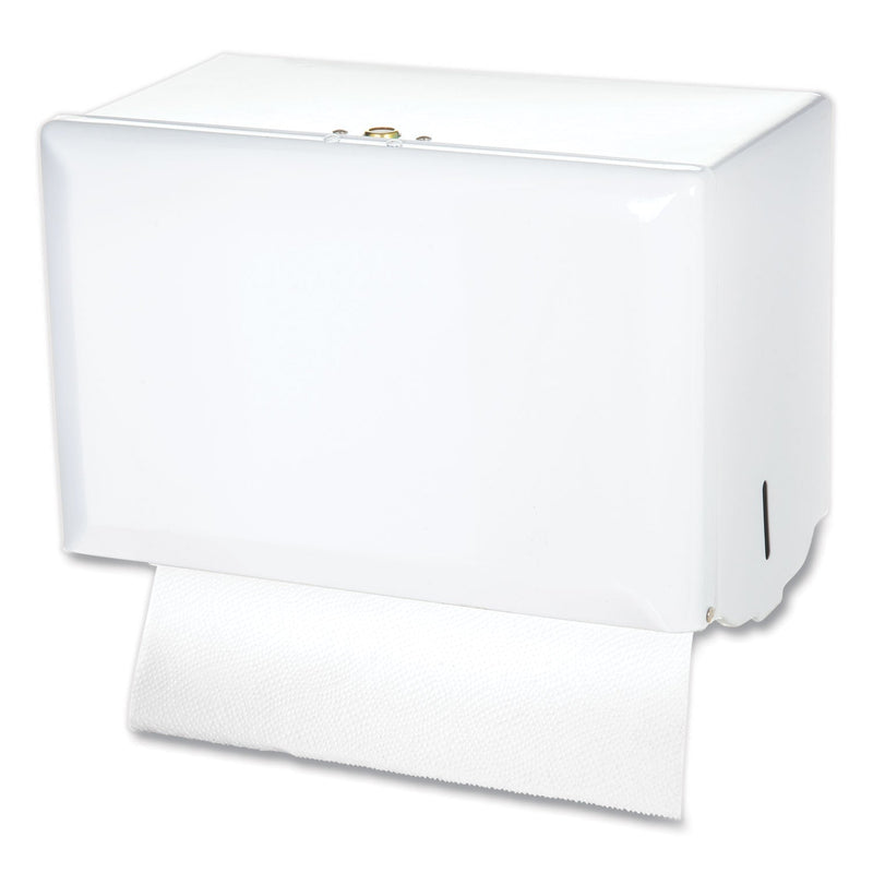 San Jamar Singlefold Paper Towel Dispenser, 10.75 x 6 x 7.5, White San Jamar Singlefold Paper Towel Dispenser, 10.75 x 6 x 7.5, White