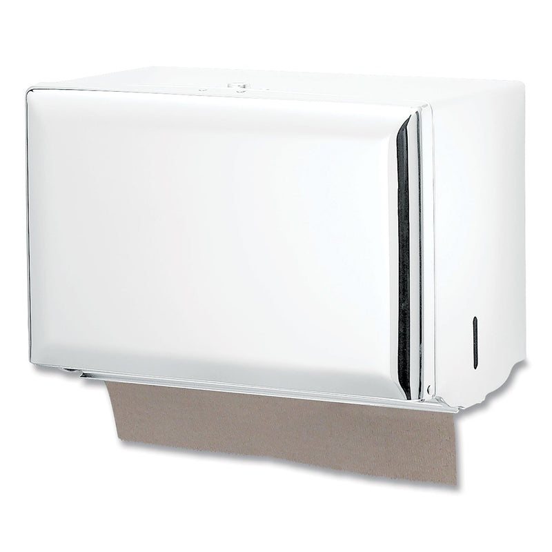 San Jamar Singlefold Paper Towel Dispenser, 10.75 x 6 x 7.5, White San Jamar Singlefold Paper Towel Dispenser, 10.75 x 6 x 7.5, White