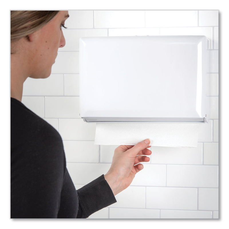 San Jamar Singlefold Paper Towel Dispenser, 10.75 x 6 x 7.5, White San Jamar Singlefold Paper Towel Dispenser, 10.75 x 6 x 7.5, White