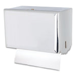 San Jamar Singlefold Paper Towel Dispenser, 10.75 x 6 x 7.5, Chrome San Jamar Singlefold Paper Towel Dispenser, 10.75 x 6 x 7.5, Chrome